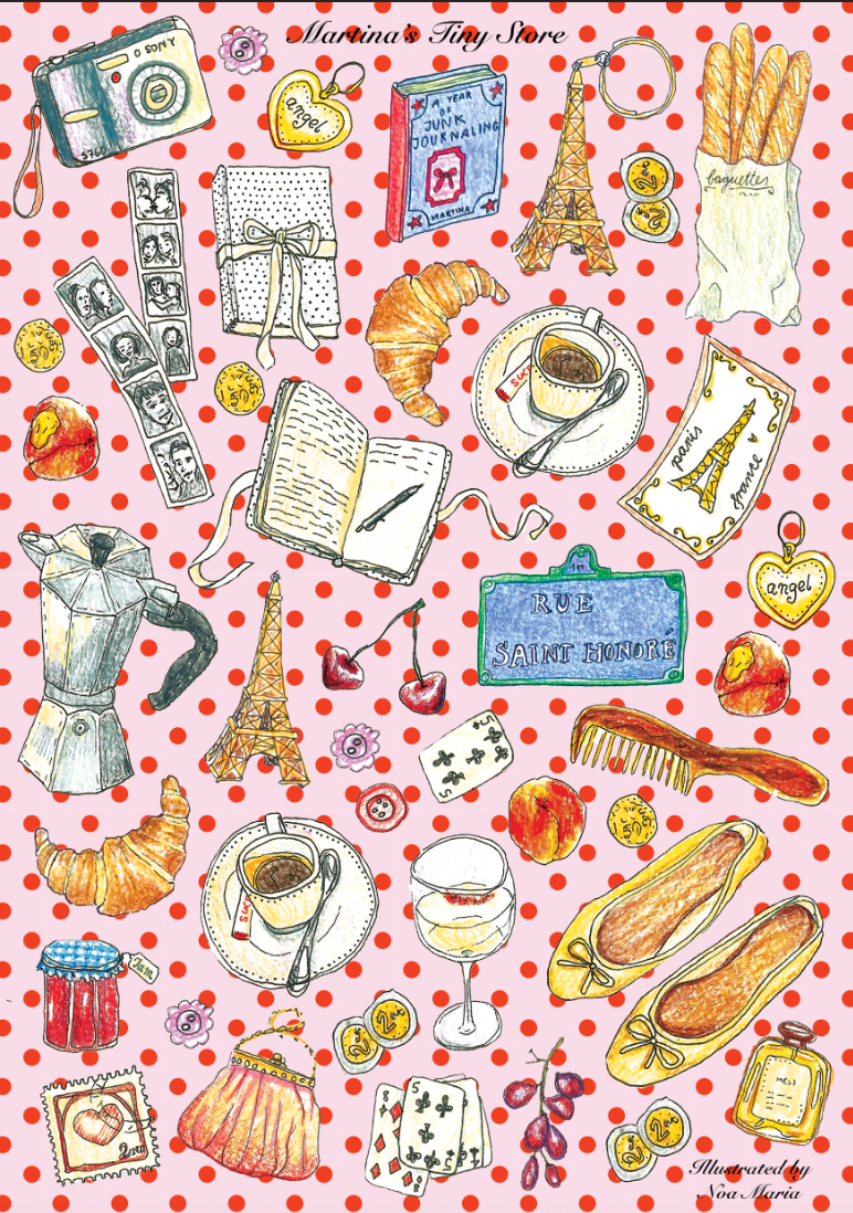 Martina's Tiny Store - Special Edition Paris Stickers (illustrated by Noa Maria)