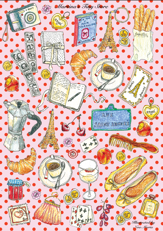 Martina's Tiny Store - Special Edition Paris Stickers (illustrated by Noa Maria)