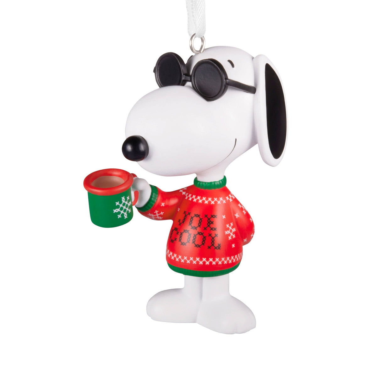 Peanuts™ Christmas Hanging Ornament - Snoopy as Joe Cool