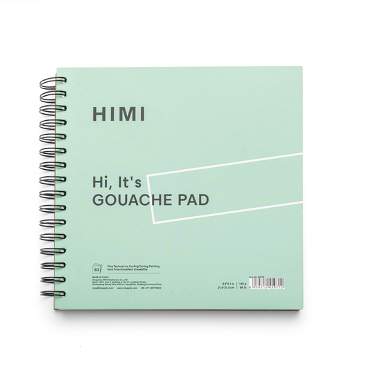 HIMI Paper Pad Gouache 21.5 x 21.5cm 160g 50 Sheets Spiral