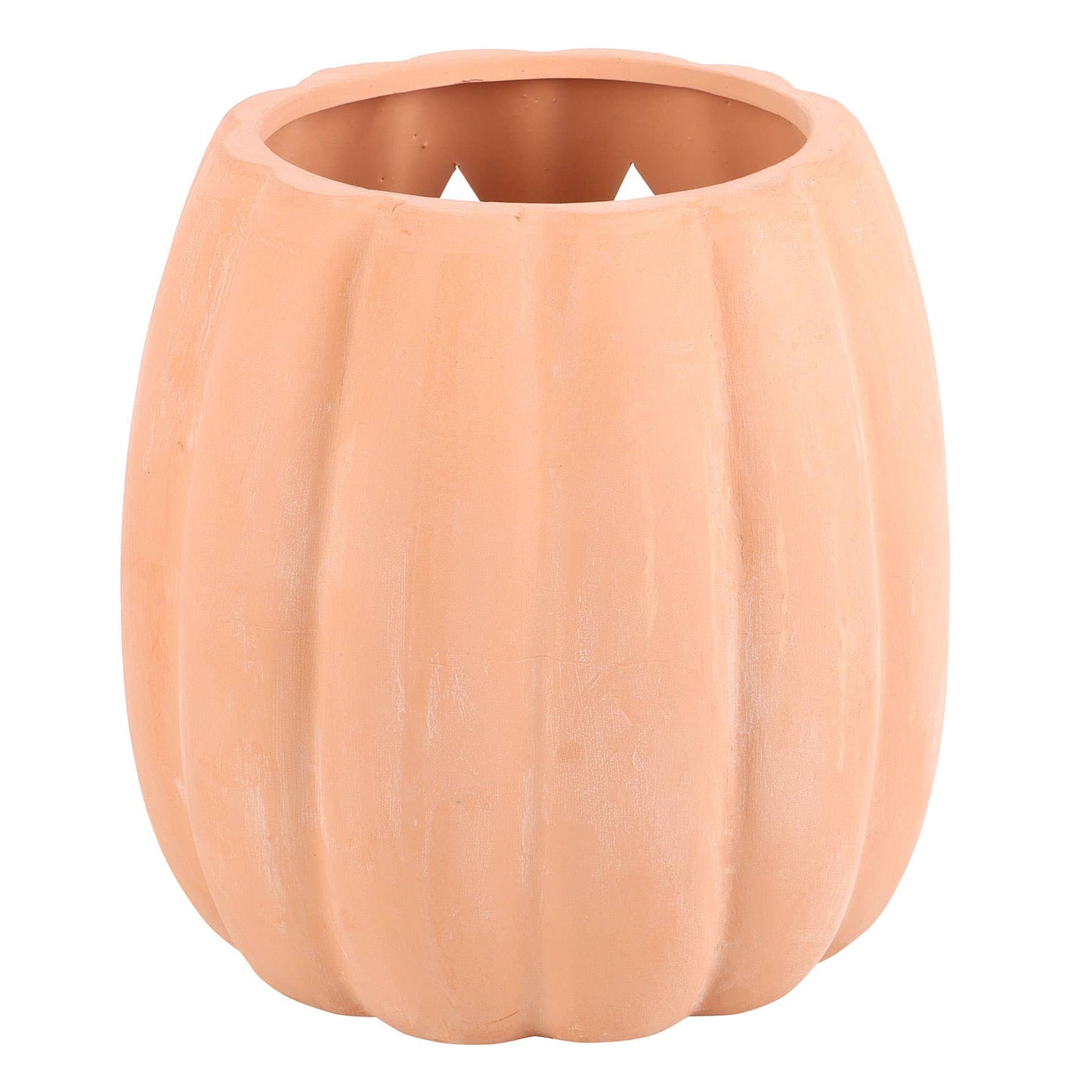 25cm Terracotta Cut Out Halloween Pumpkin Decoration