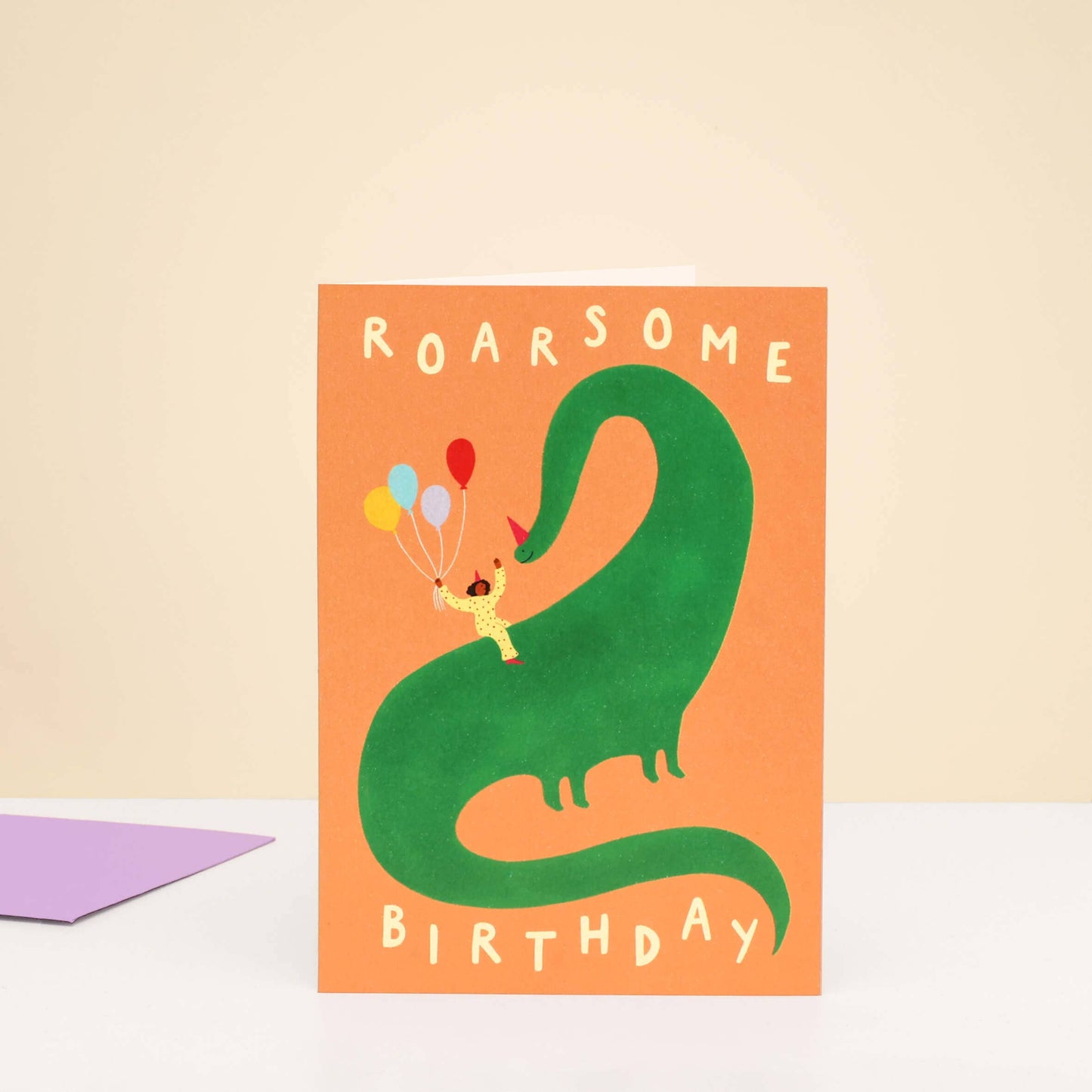 Roarsome Birthday Card | Kids Dinosaur Birthday Card