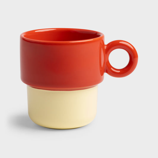 &Klevering Mug Chiquito - Red, Butter Yellow