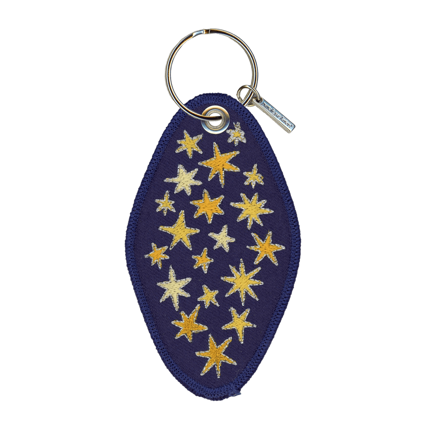 Lucky Star Embroidered Keychain