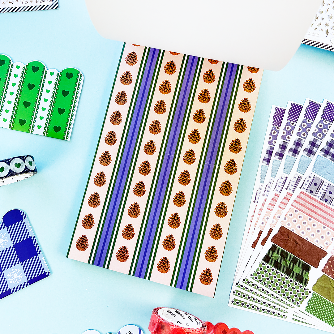 Winter Whimsy Pipsticks Junk Journal Sticker Book