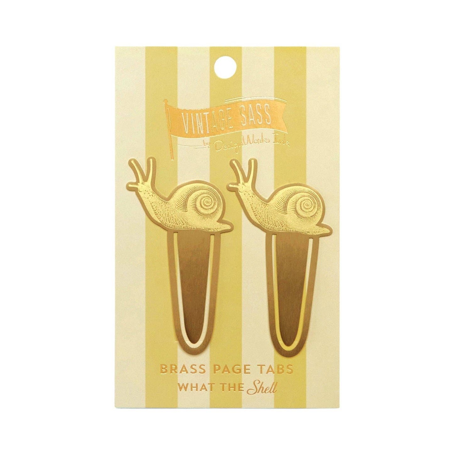 Brass Page Tabs - Snails