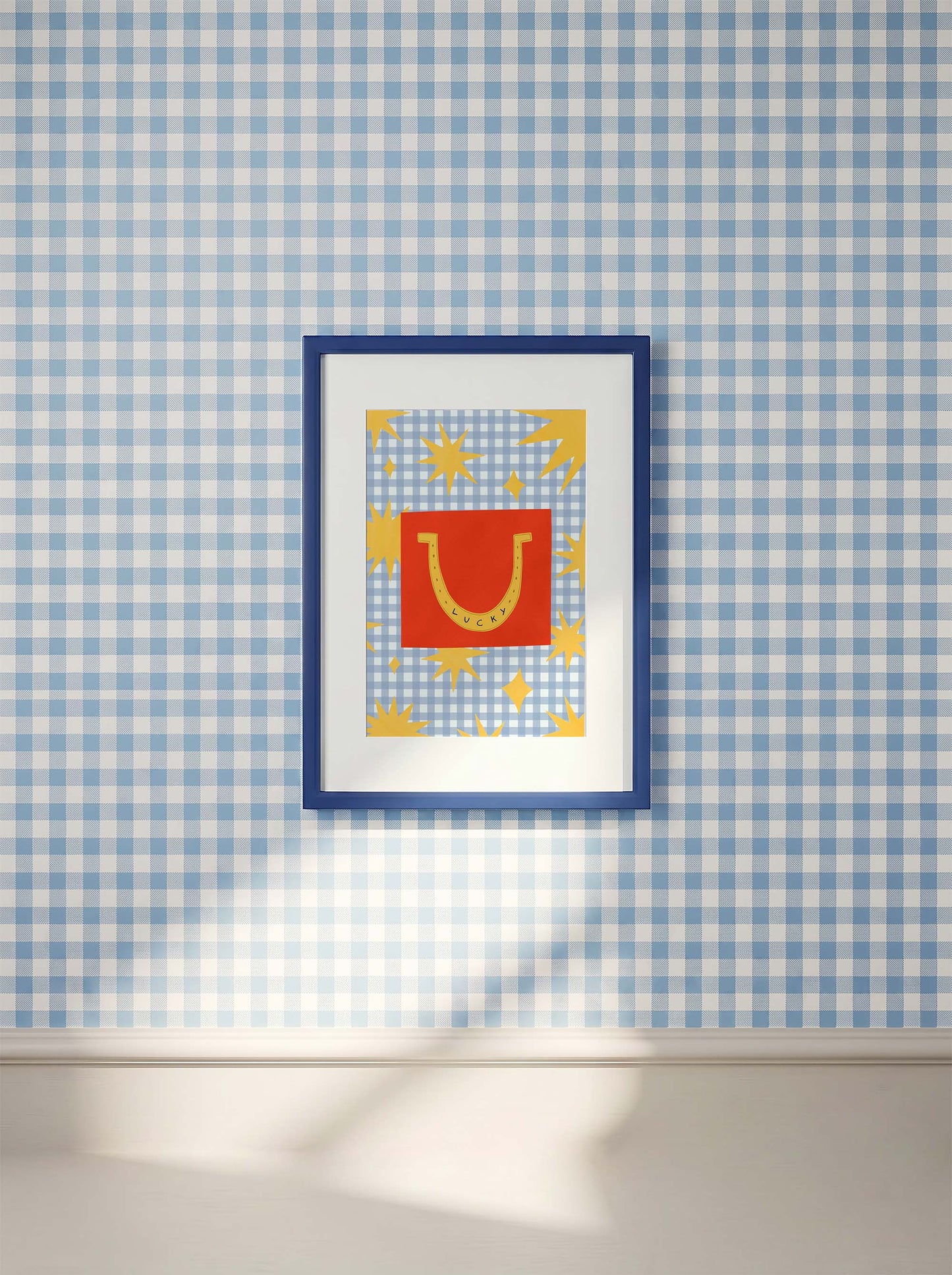 Lucky Horseshoe Art Print | Illustrated Western Cowboy Art: A5