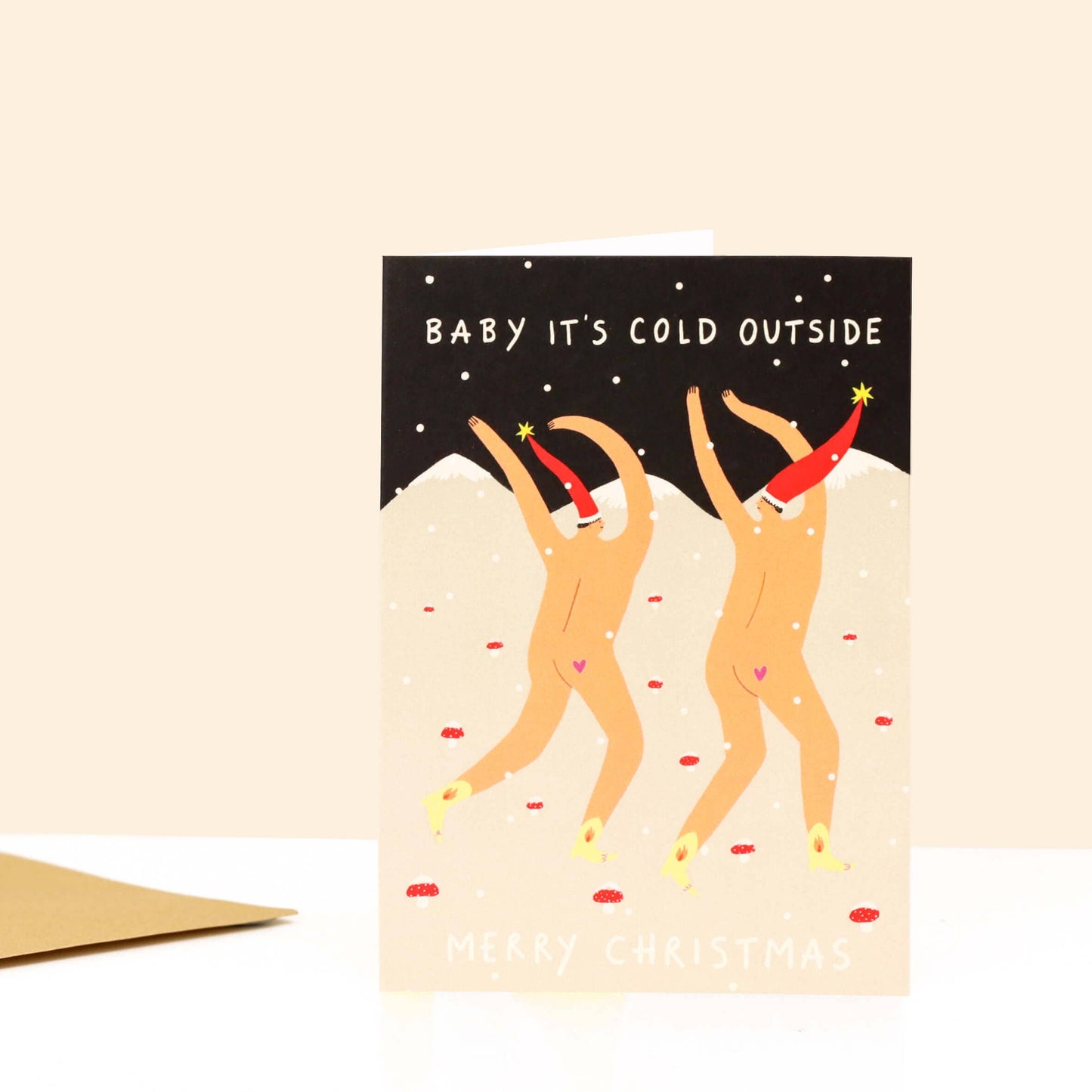 Baby It's Cold Outside Christmas Card | Cheeky Card | Funny