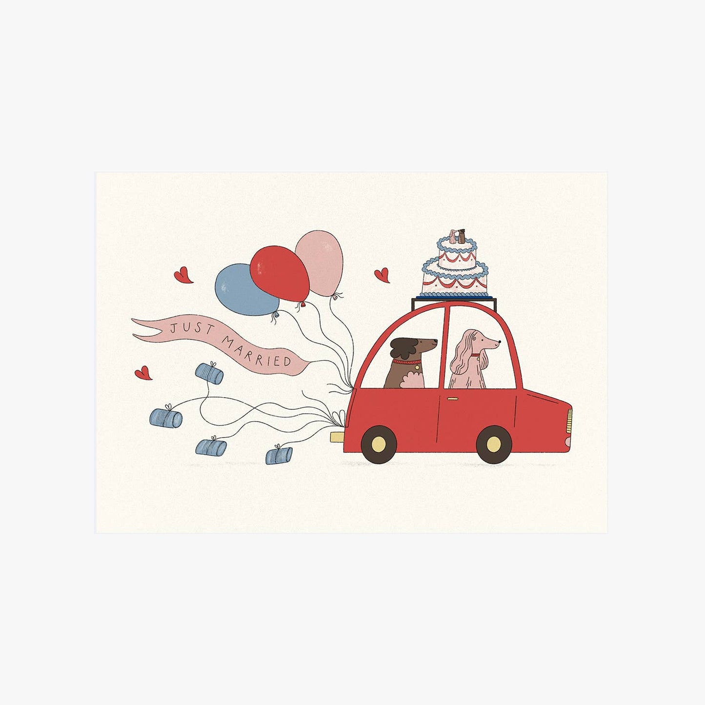 Just Married Wedding Card