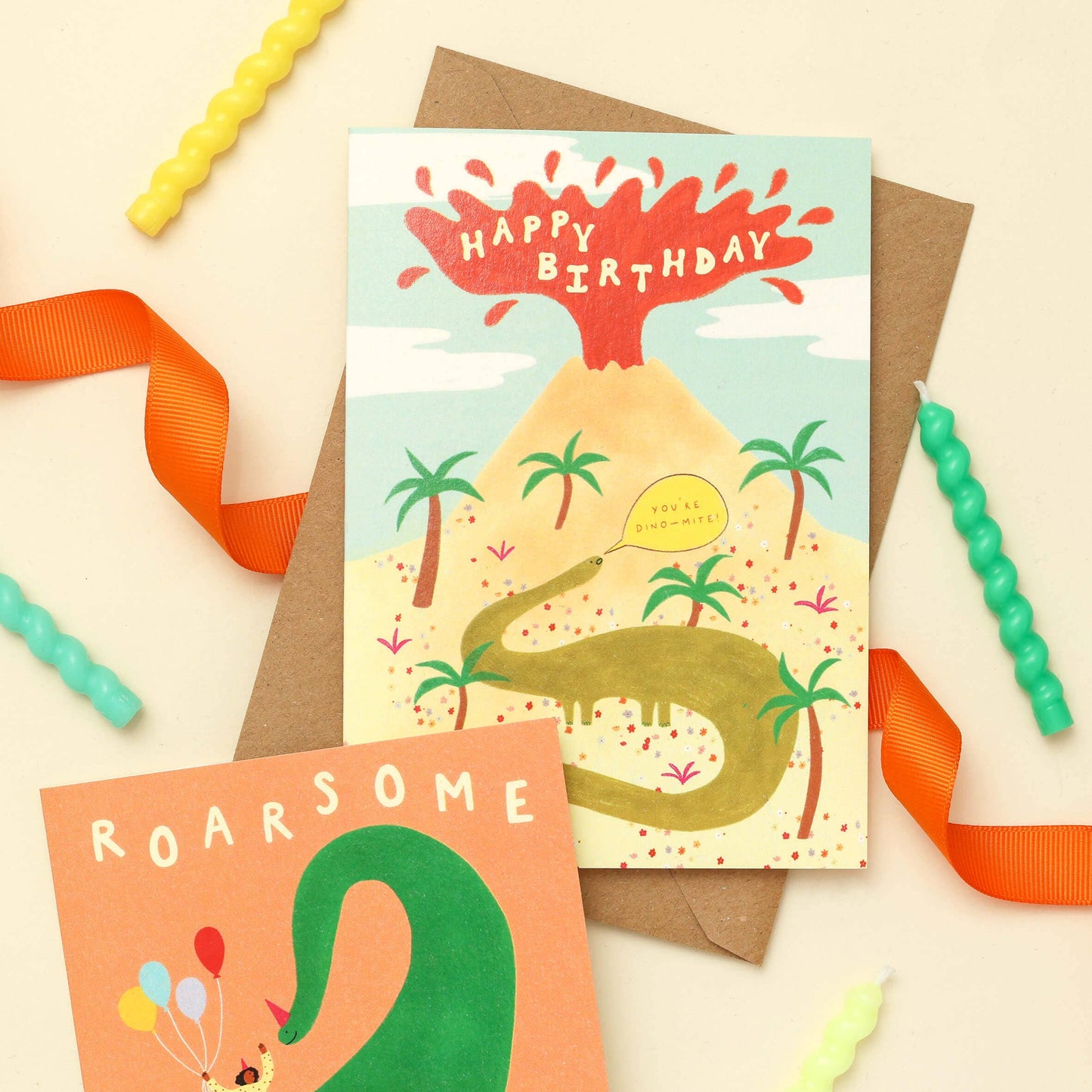 Roarsome Birthday Card | Kids Dinosaur Birthday Card