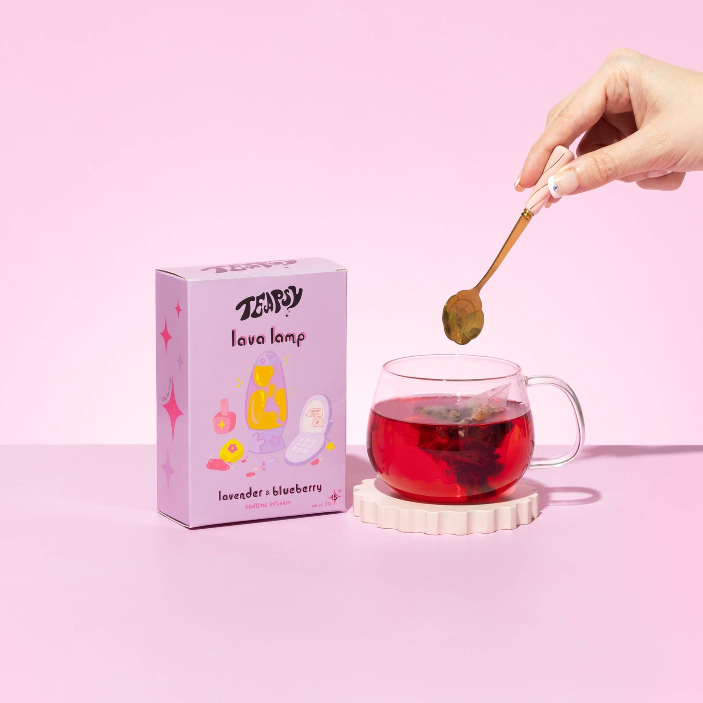 Lavender & Blueberries Tea - Lava Lamp