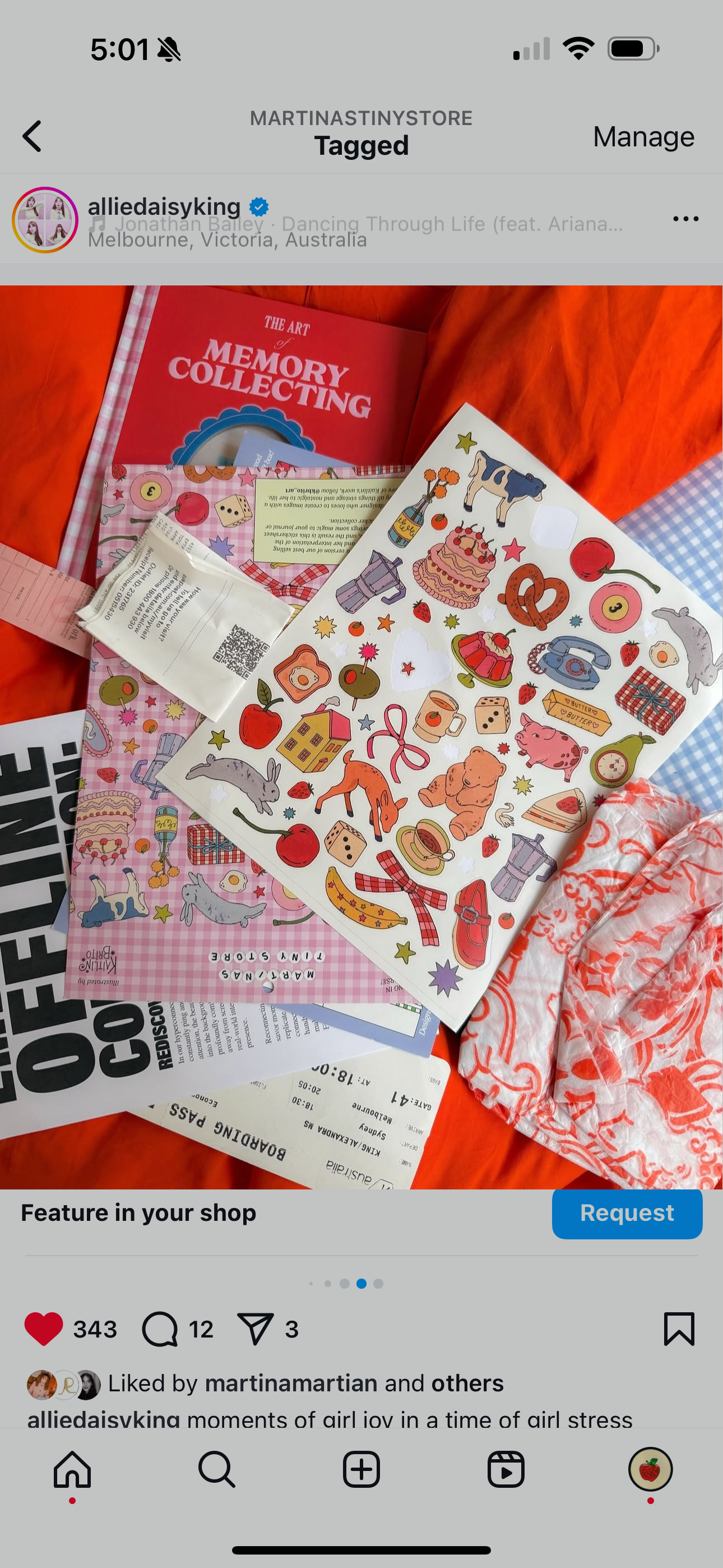 Illustrated Large Scrapbooking Stickersheet