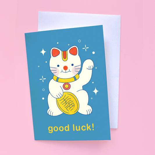 Good Luck greetings card
