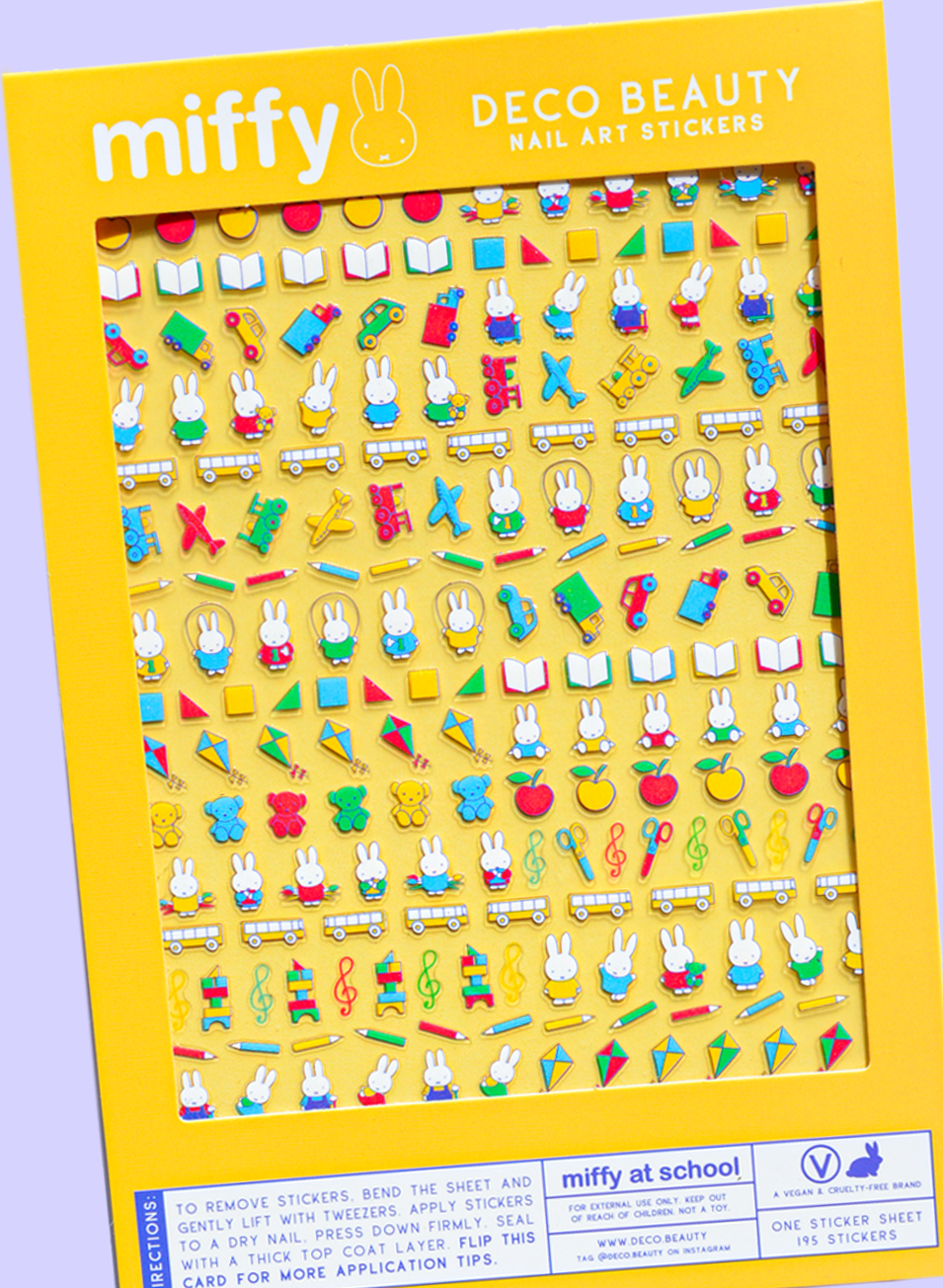 Nail Art Stickers - MIFFY AT SCHOOL