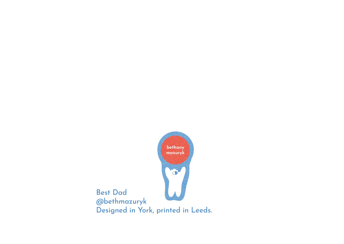 Best Dad Father's Day A6 Card