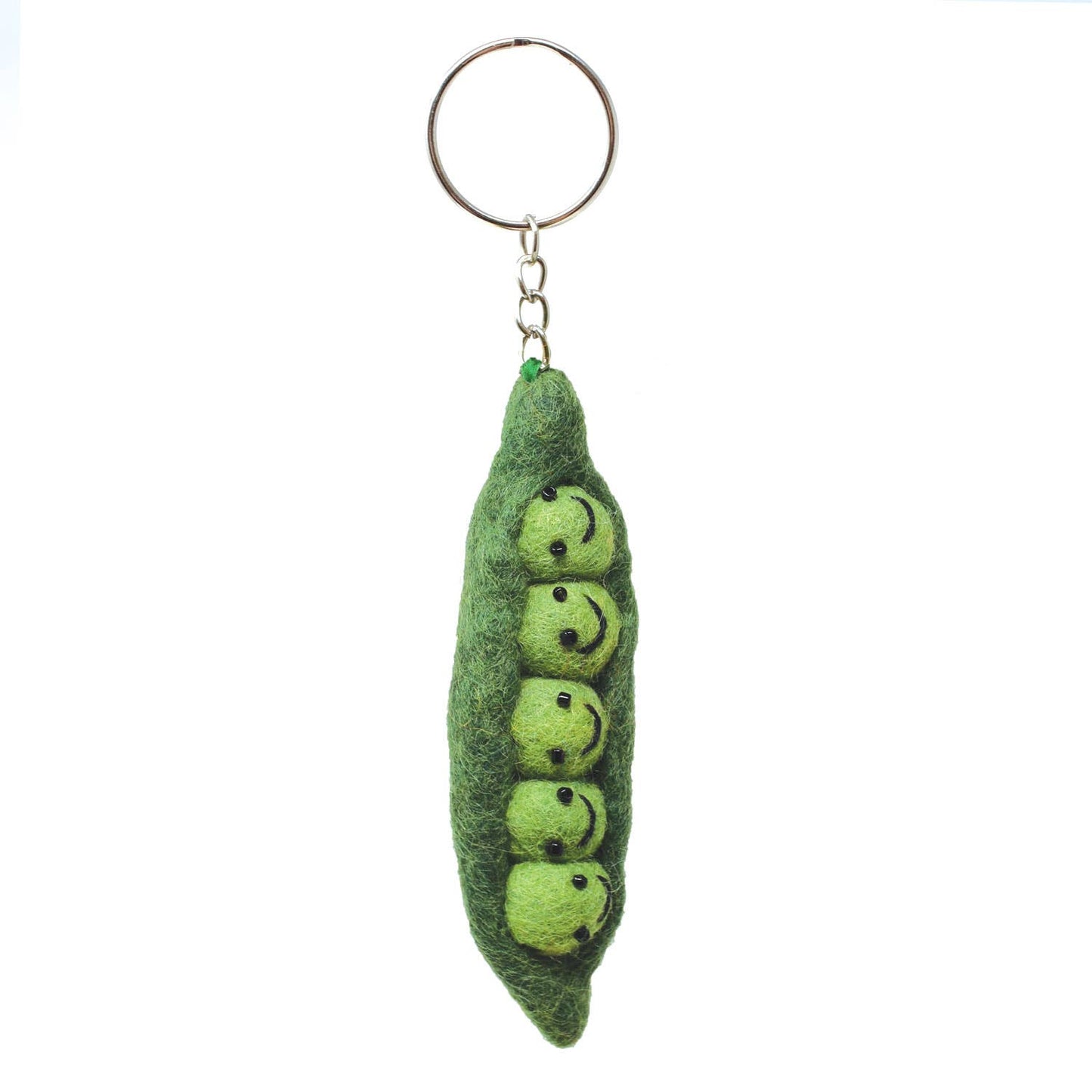 Felt Keychain - Peas In A Pod Felt Keyring