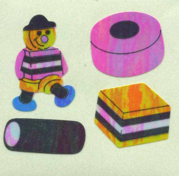 Vintage Stickers on the Roll ! Various Designs