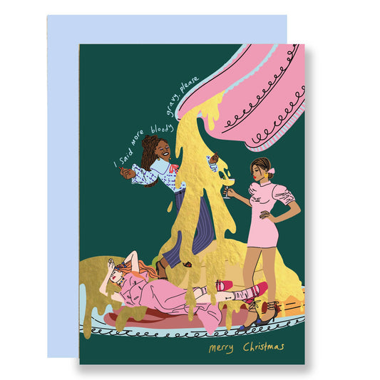 More gravy please Christmas card