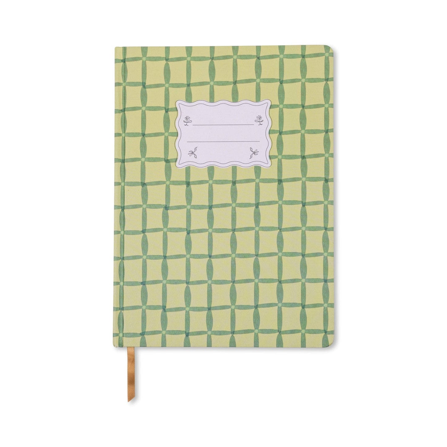 DesignWorks Ink Tulip Jumbo Journal - Green Lattice