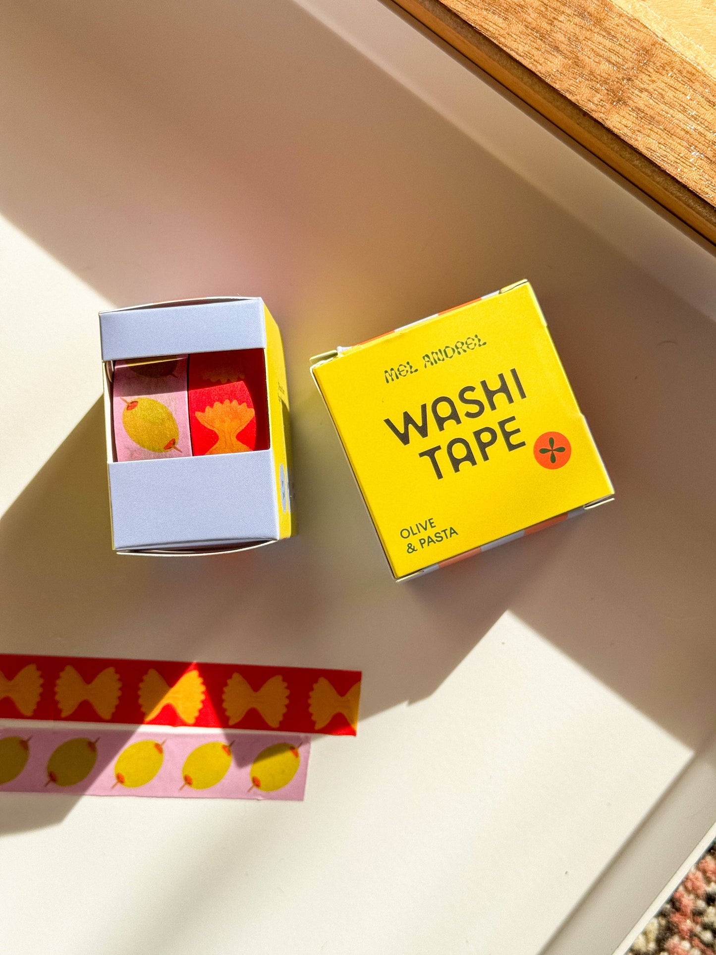 Olive & Pasta Washi Tape Two-Pack