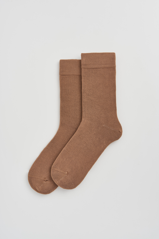 Biscuit Beige Bamboo Socks: Biscuit Beige / Small (UK 4-8)