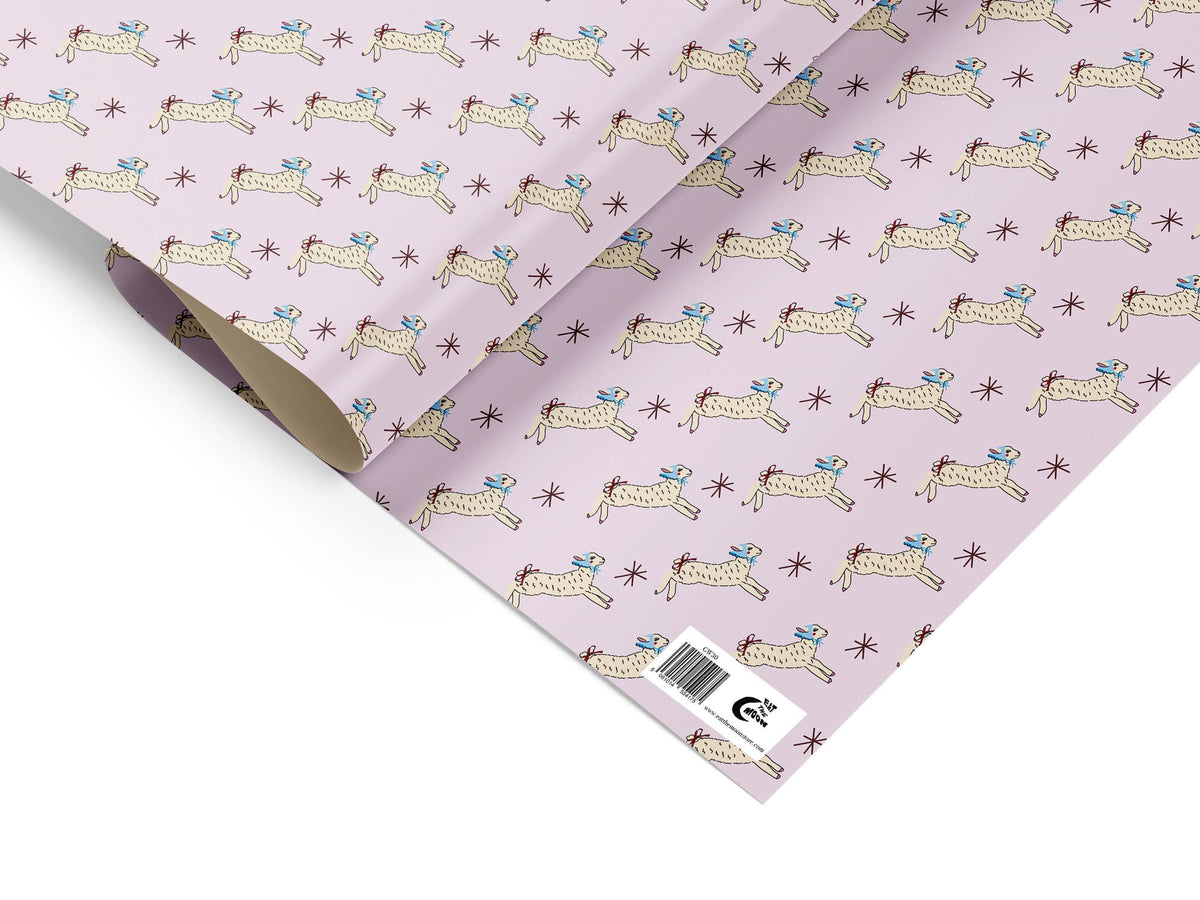 Gift Wrap- Stars and Sheep