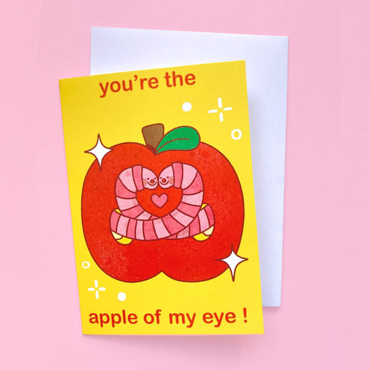 Apple of my eye greetings card