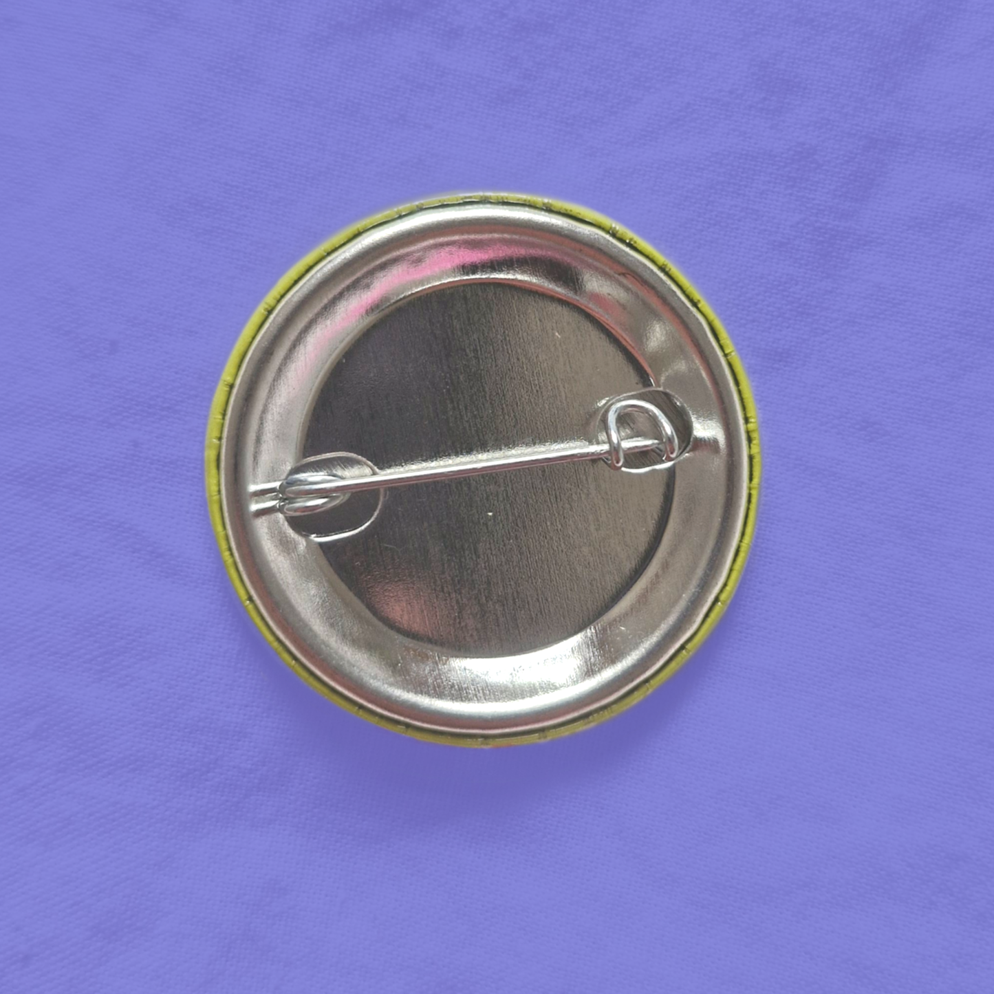 Smiley strawberry button badge