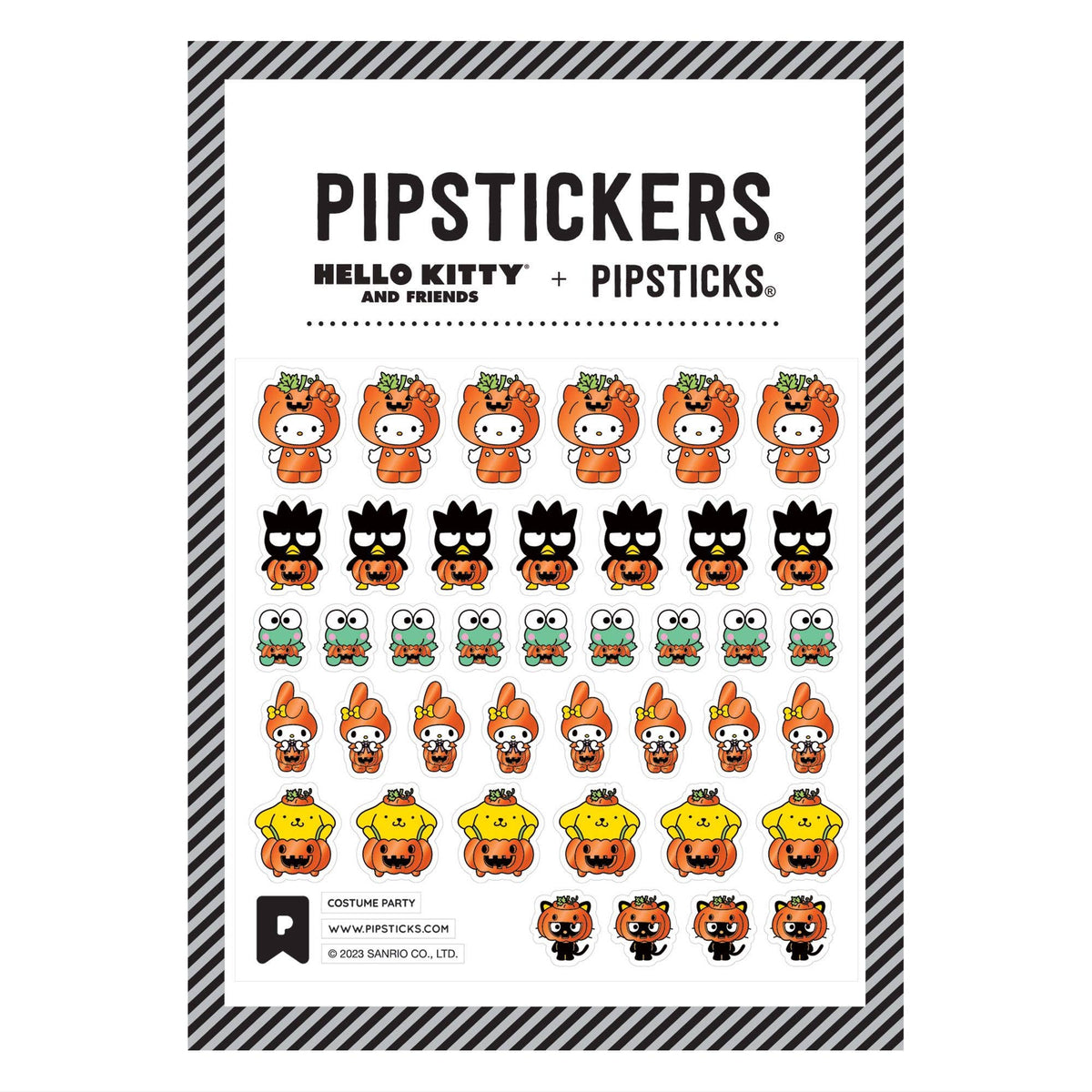 Pipsticks Hello Kitty & Friends Costume Party Stickersheet