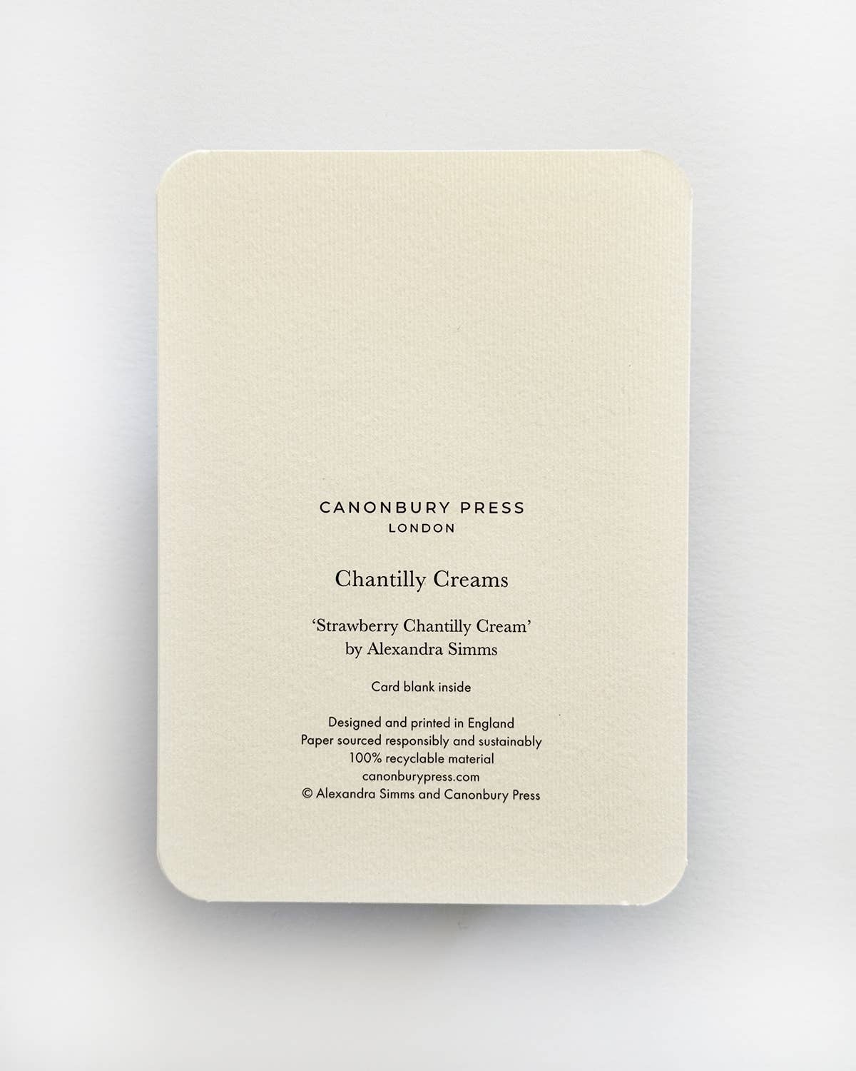 Strawberry Chantilly Cream Greeting Card | Birthday Card
