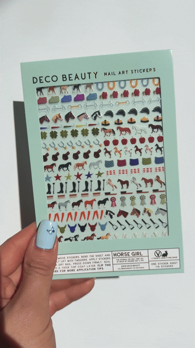 Nail Art Stickers - HORSE GIRL
