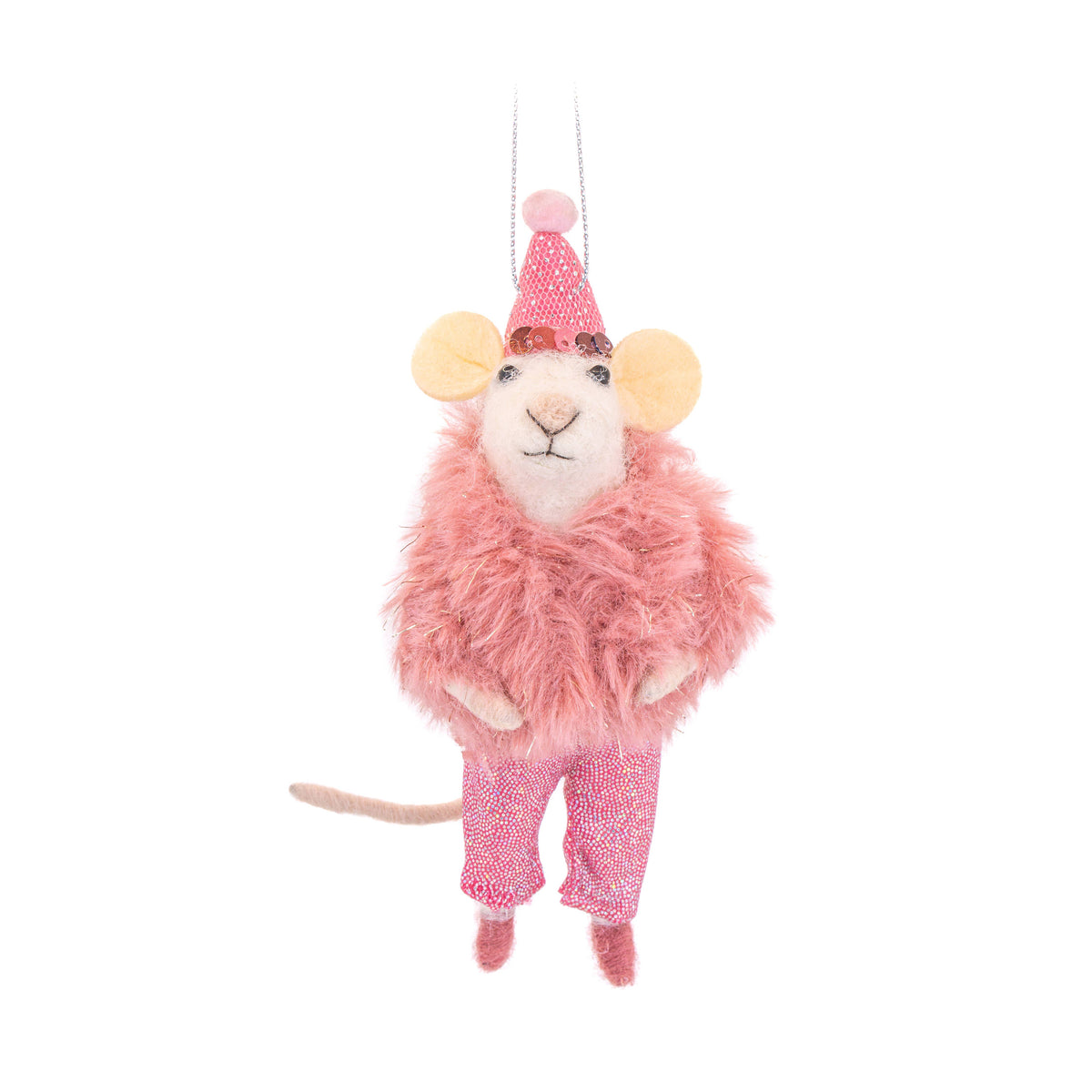 Stylish Mouse Felt Decoration