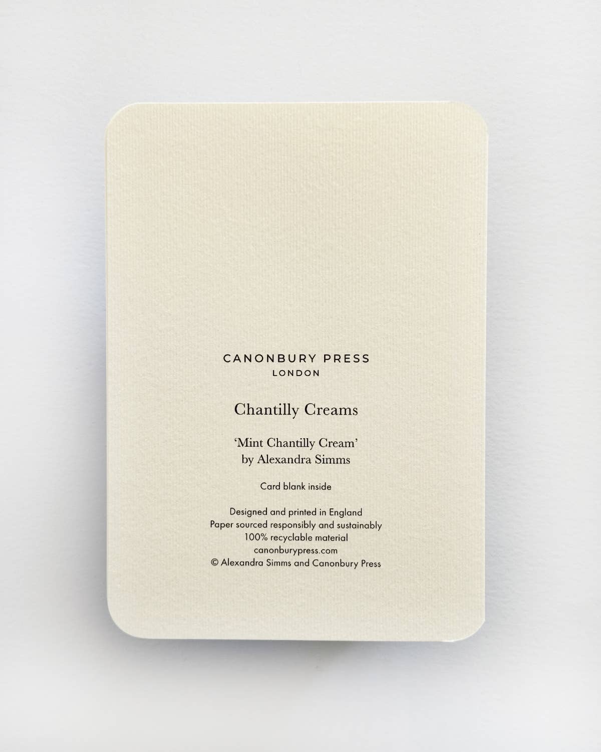 Mint Chantilly Cream Greeting Card | Birthday Card