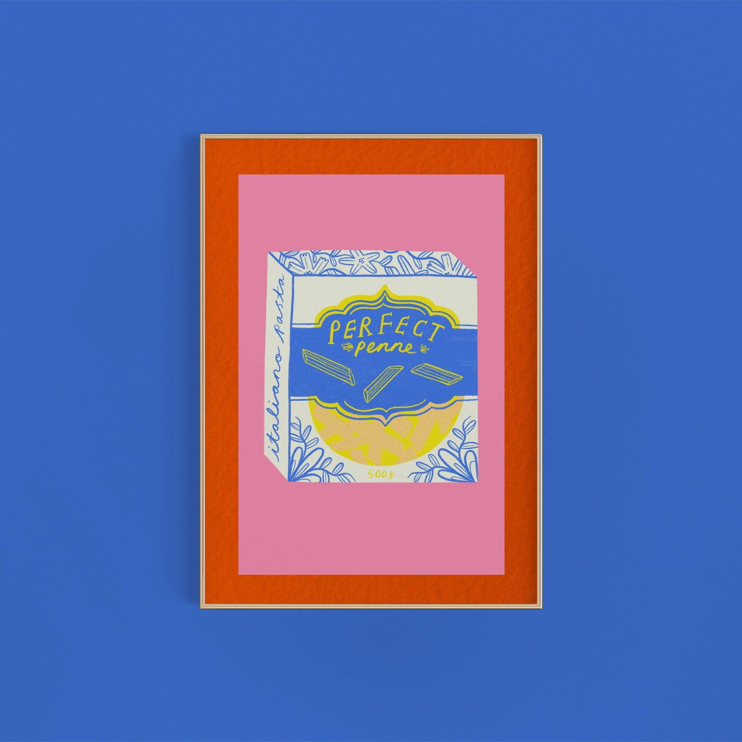Perfect Penne Pasta packaging Art Print | Foodie Lover Italy