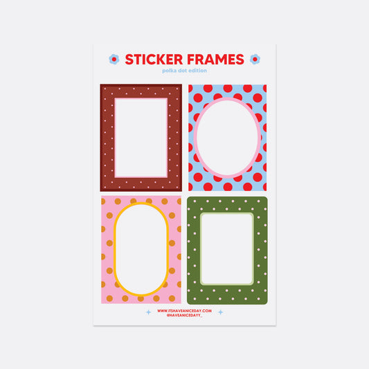 Sticker Frames- Polka Dot Edition