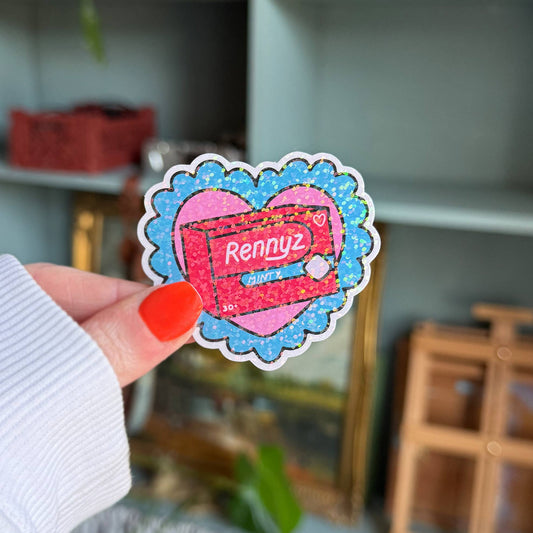 Rennyz Vinyl Sticker | Sparkly Laptop Sticker