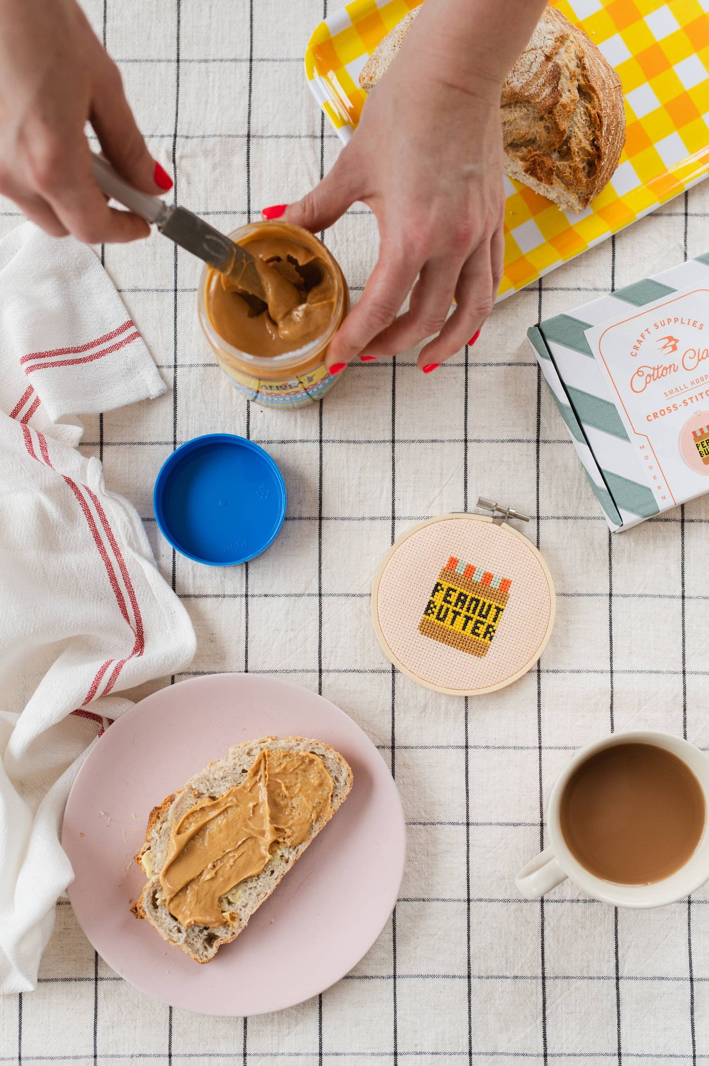 Peanut Butter Cross Stitch Kit