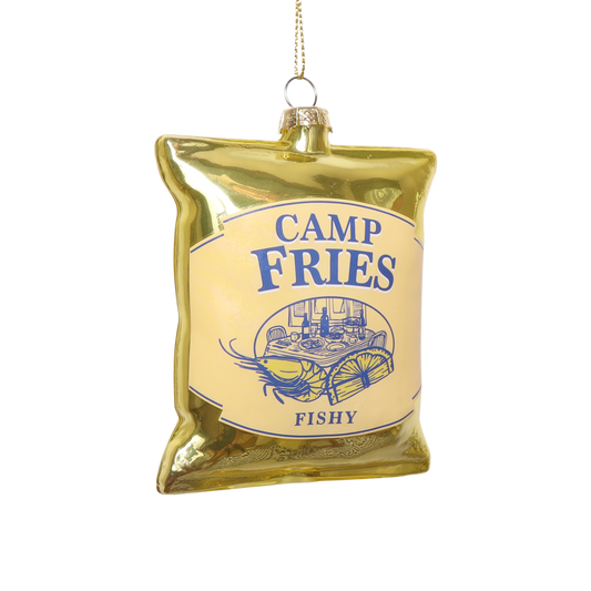 Camp Fries Glass Decoration