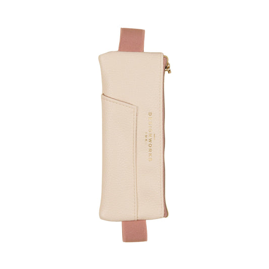 Designworks Ink Pen Pouch - Cream + Taupe