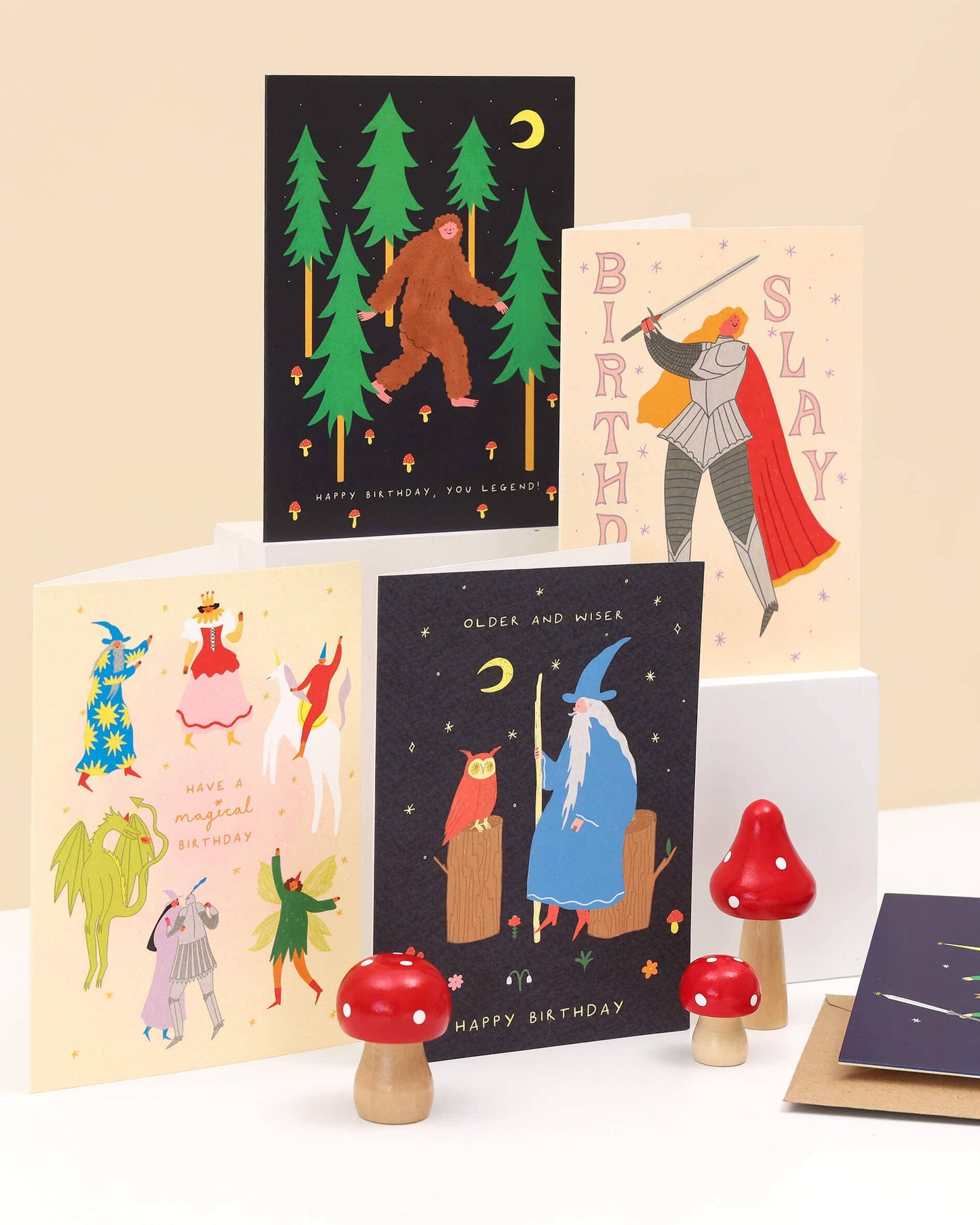 Older and Wiser Birthday Card | Wizard Card | Men's Birthday
