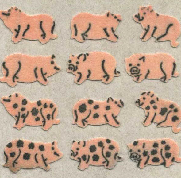 Vintage Stickers on the Roll ! Various Designs