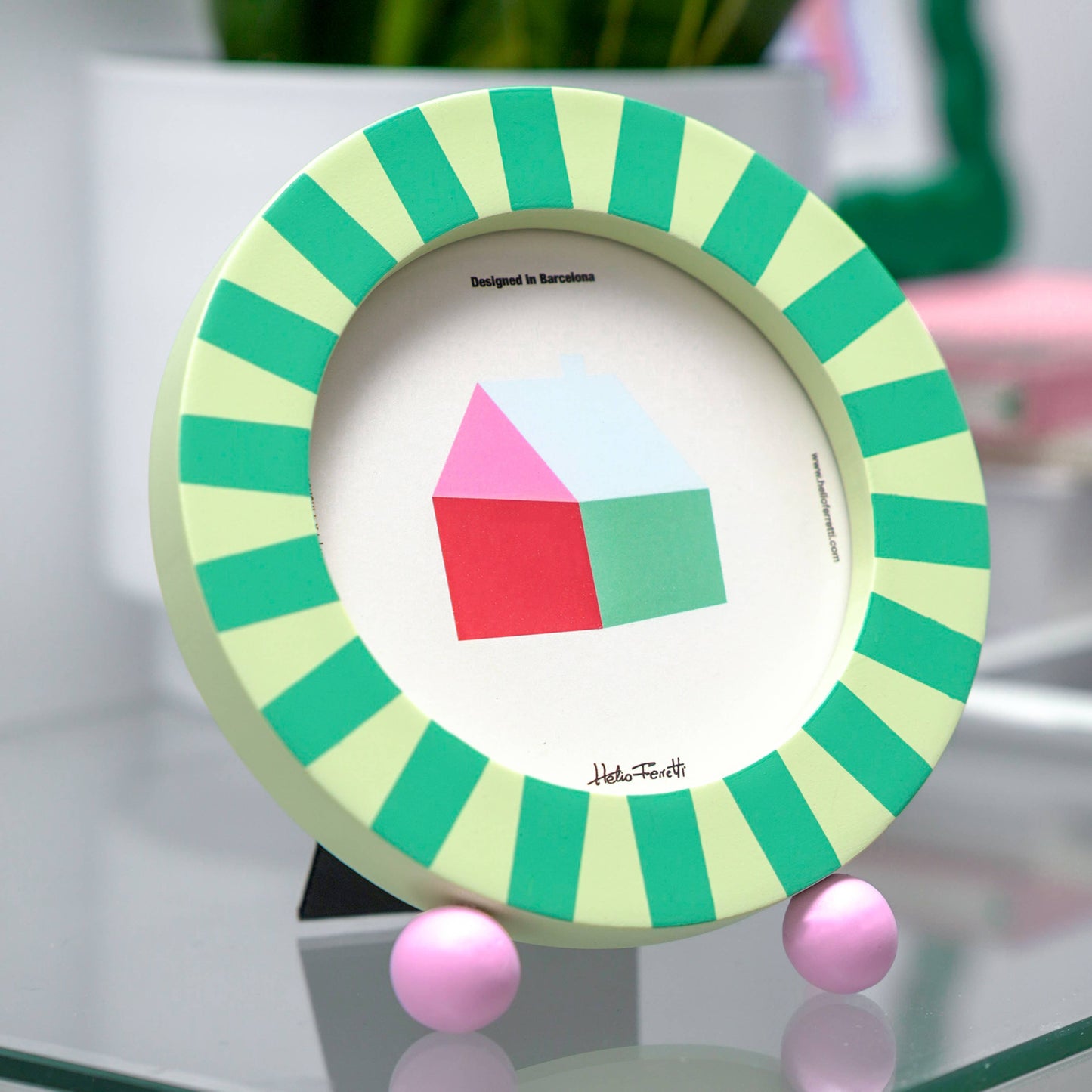 Helio Ferretti Bobble Photo Frame Carousel Green Photo Frame