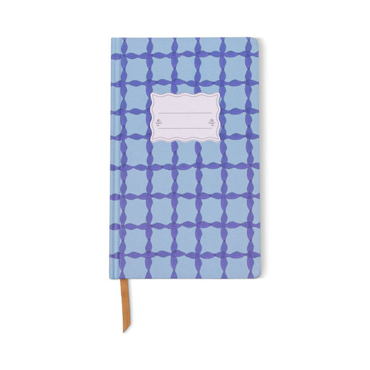 DesignWorks Ink Tulip Journal - Blue Lattice
