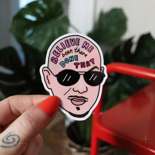 Mr Worldwide Vinyl Sticker | Glossy Laptop Sticker