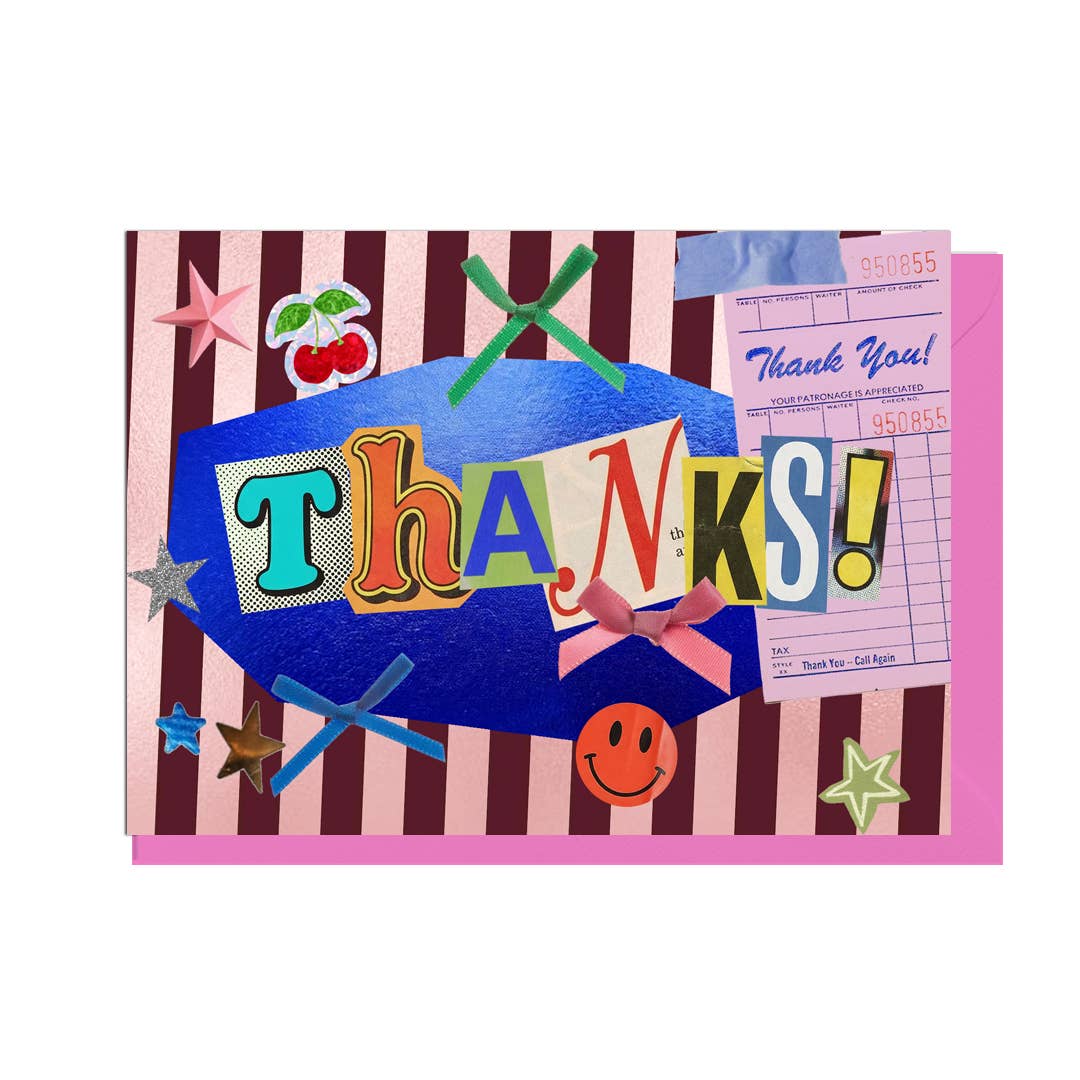 THANKS!, JUNK JOURNAL CARD