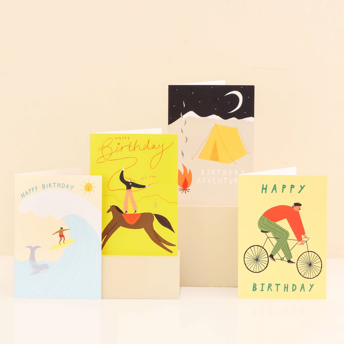Cyclist Happy Birthday Card | Man's Birthday Card | Bicycle