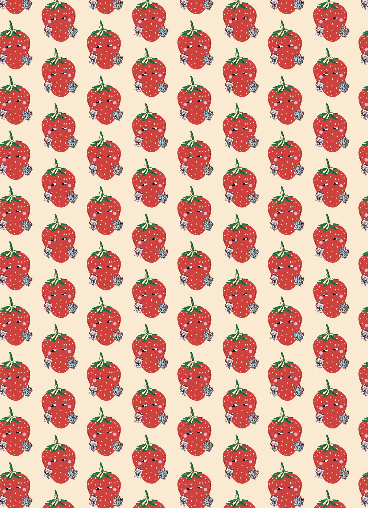 Gift Wrap- Strawberry Girly