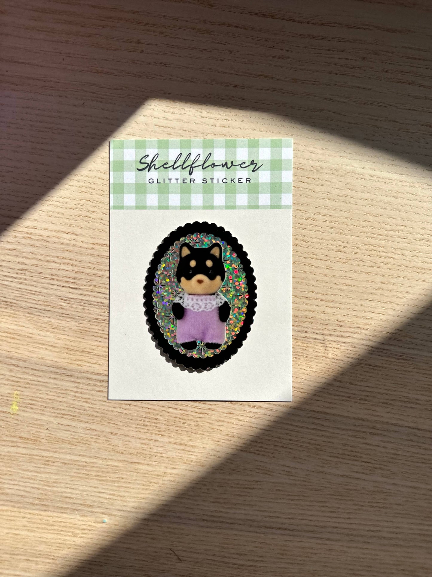 Shiba Inu Glitter Vinyl Sticker 