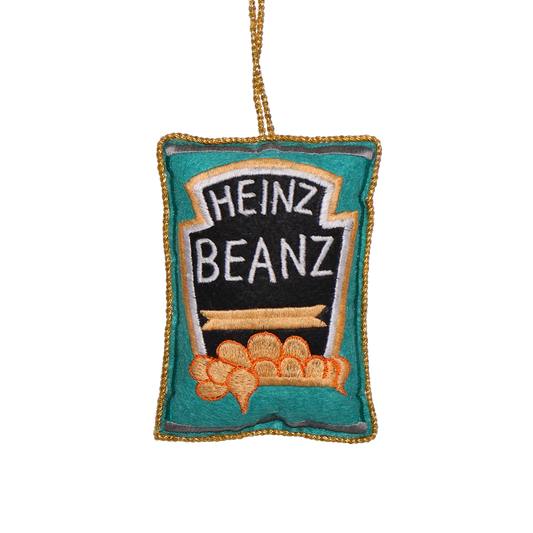 Heinz Beanz Embroidered Decoration, 10cm