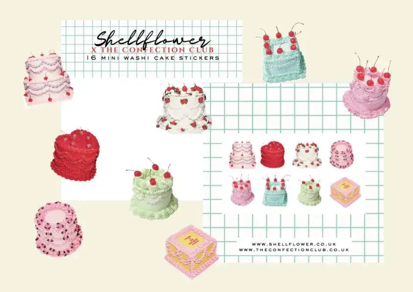 Cakes Washi Flake Stickers 